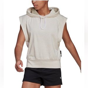 ✅✅Adidas Studio Lounge Sleeveless Hoodie botanic Multi Melange